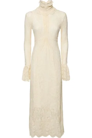 Paco rabanne Stretch Lace Midi Dress