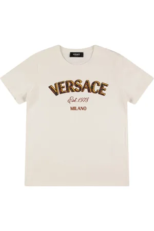 VERSACE Logo Cotton Jersey T-shirt