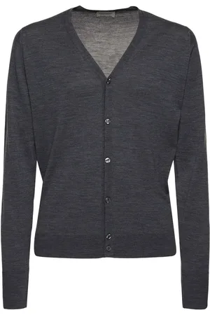 JOHN SMEDLEY Bryn Extrafine Wool Knit Cardigan