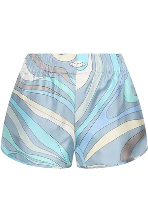 Puccini Printed Silk Twill Shorts