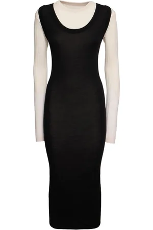 Marni Wool Contrast Midi Dress