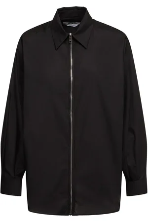 Msgm Poplin Shirt W/ Zip