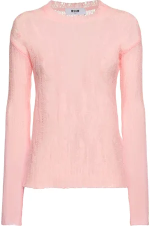 Msgm Open Work Crewneck Sweater
