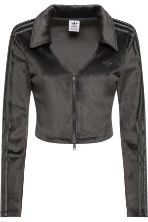 adidas Cropped Velour Track Top