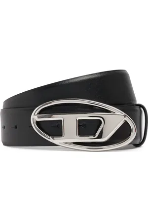 Diesel 4cm 1dr Reversible Leather Buckle Belt