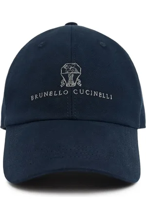 Brunello Cucinelli Cotton Gabardine Logo Baseball Hat