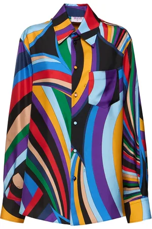Puccini Printed Silk Twill Shirt
