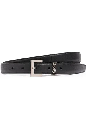 Saint Laurent 2cm Yls Smooth Leather Belt