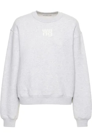 Alexander Wang Essential Logo Cotton Jersey Sweatshirt