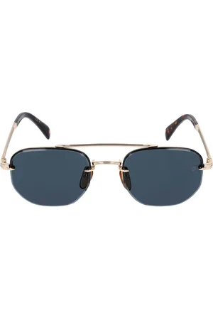 DB EYEWEAR BY DAVID BECKHAM Db Geometric Stainless Steel Sunglasses