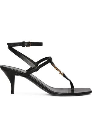 Saint Laurent 60mm Cassandra Leather Sandals