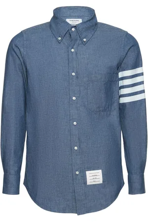 Thom Browne Straight Fit Chambray Shirt