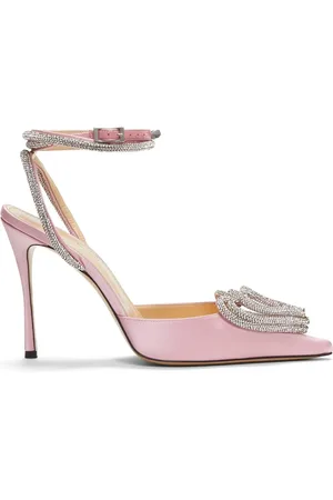 Mach & Mach 110mm Triple Heart Satin Pumps