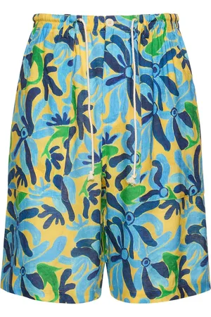 Marni Chippy Fish Print Shorts