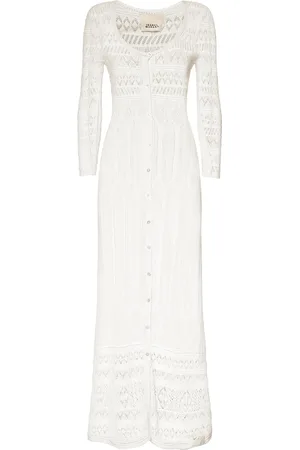 Isabel Marant Atedy Cotton Crochet Long Dress