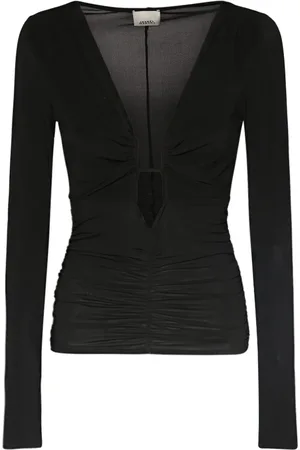 Isabel Marant Laura Long Sleeve Viscose Top