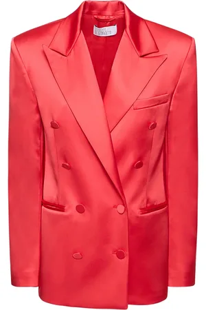 GIUSEPPE DI MORABITO Double Breasted Boxy Satin Blazer