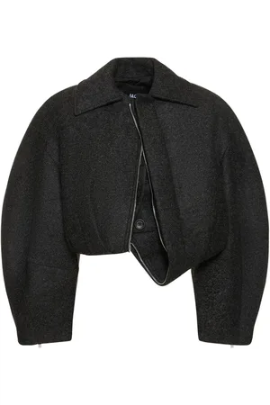 Jacquemus Le Manteau Feltro Felt Crop Jacket