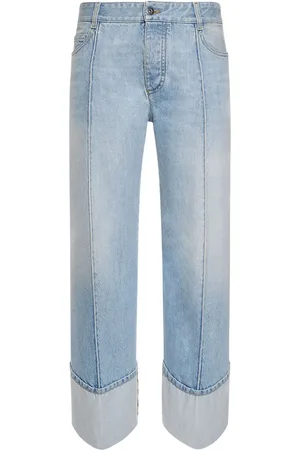 Bottega Veneta Curved Shape Light Bleached Denim Jeans