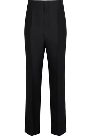 The Row Hector Wool & Silk Straight Pants