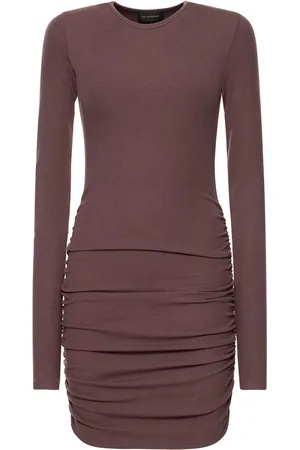 The Andamane Naida Ribbed Stretch Viscose Mini Dress