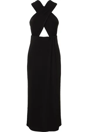 The Andamane Maeva Halter Neck Jersey Midi Dress