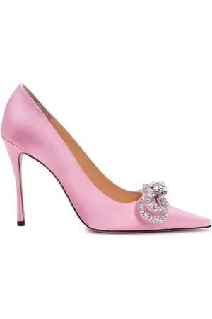 Mach & Mach 110mm Double Bow Satin Pumps