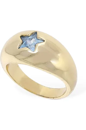 Timeless Pearly Star Crystal Thick Ring