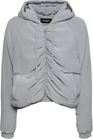 Dolce & Gabbana Silk Crepe De Chine Padded Bomber Jacket