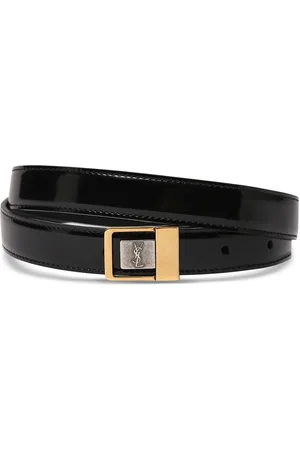 Saint Laurent 3cm Boucle La 66 Brushed Leather Belt