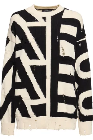 Marc Jacobs Distressed Monogram Oversize Sweater