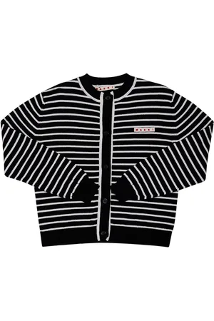 Marni Striped Cotton Knit Cardigan