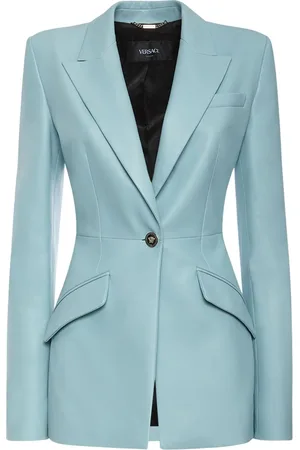VERSACE Leather Single Breast Jacket