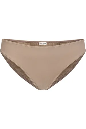 Saint Laurent Nylon Blend Low Waist Bikini Bottom