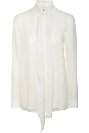 VERSACE Barocco Silk Blend Jacquard Shirt