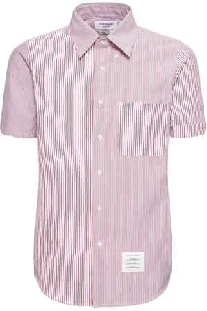 Thom Browne Button Down Cotton Straight Fit Shirt