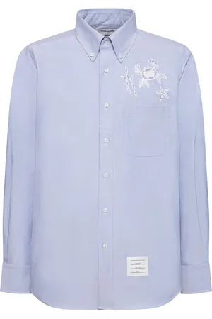 Thom Browne Straight Fit Button Down Shirt