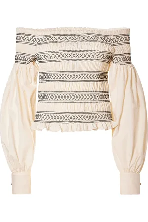 Max Mara Walk Cotton Off-the-shoulder Top