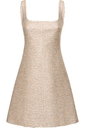 EMILIA WICKSTEAD Tibby Jacquard Tweed A-line Minidress