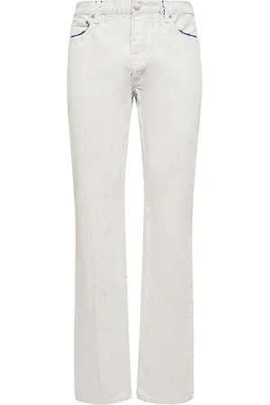 Maison Margiela Cracked Paint Cotton Denim Jeans
