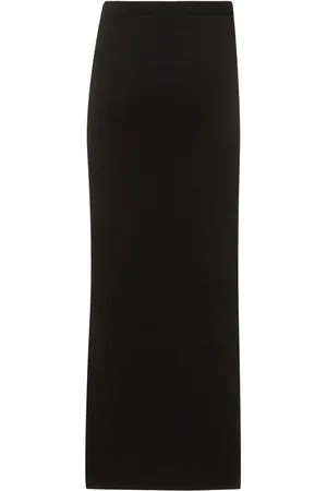 Alexander Wang Cotton Maxi Skirt W/embossed Logo