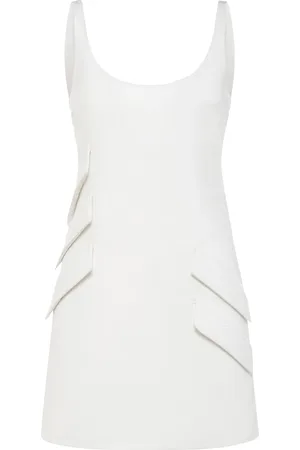 VERSACE Double Wool Blend Dress