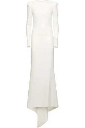 GALVAN Grace Fitted Long Sleeve Maxi Dress