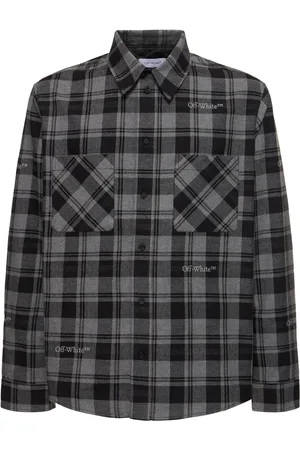 OFF-WHITE Check Cotton Flannel Shirt