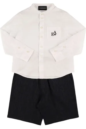 Emporio Armani Poplin Shirt & Gabardine Shorts
