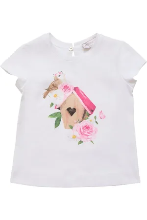 MONNALISA Printed Cotton Jersey T-shirt