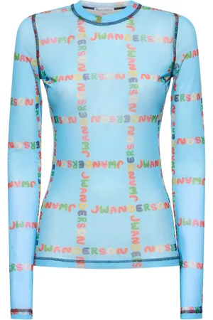 J.W.Anderson Printed Mesh Long Sleeve Top