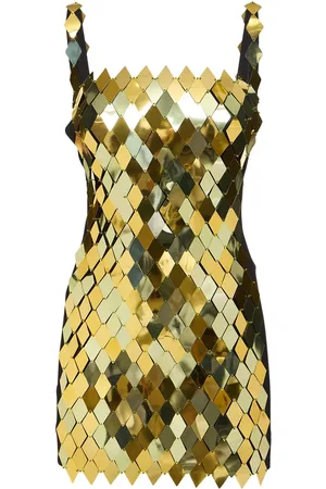 The Attico Rue Sequined Sleeveless Mini Dress