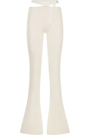 The Attico Compact Tech Jersey Cutout Flared Pants