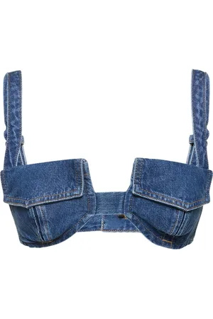 DION LEE Denim Bra Top